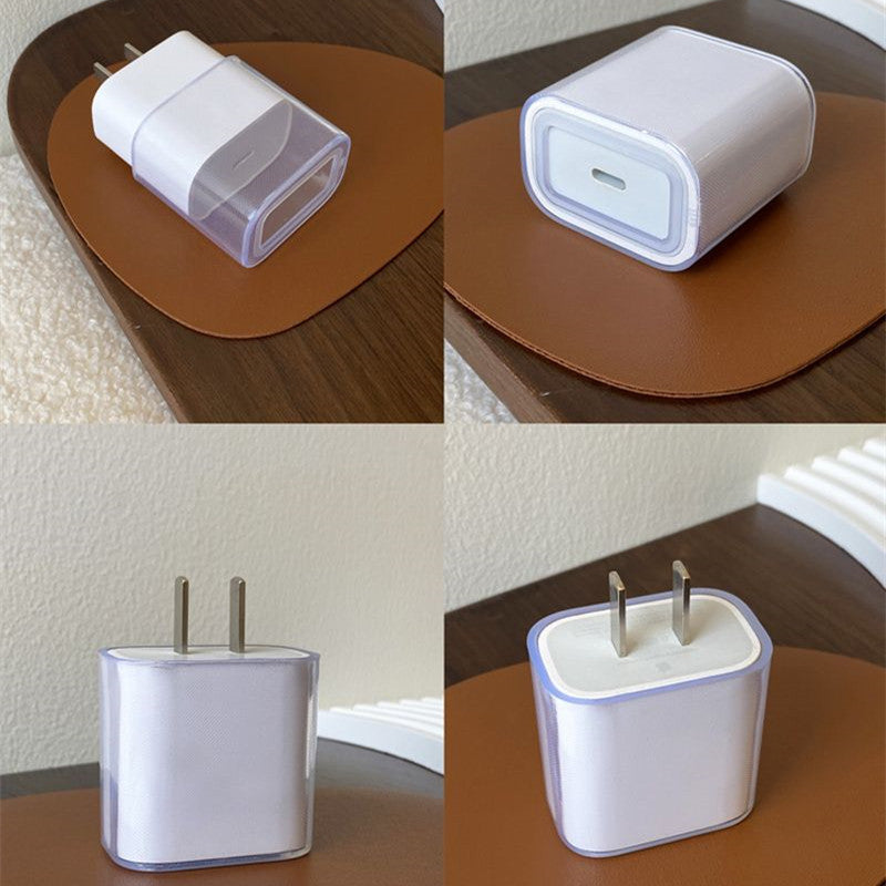 Clear Soft TPU Cover for Apple iPad iPhone 20W / 18W USB‑C Power Adapter