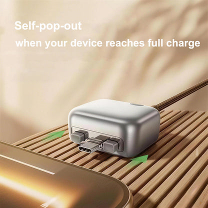 Smart-Auto-Stop-Charging 140W Pop-out USB-C Adapter