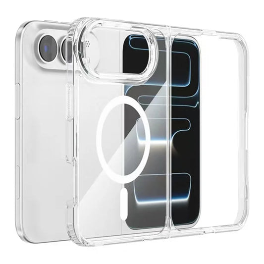 Transparent Magnetic Fold Hard Case for iPhone Duo
