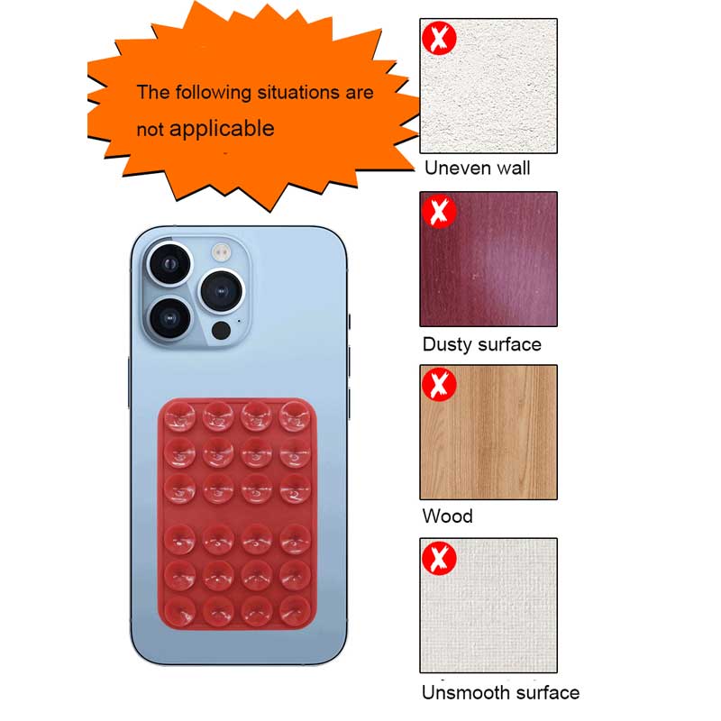 Huimitech Double Sides Silicone Suction Cup Phone Stand 10