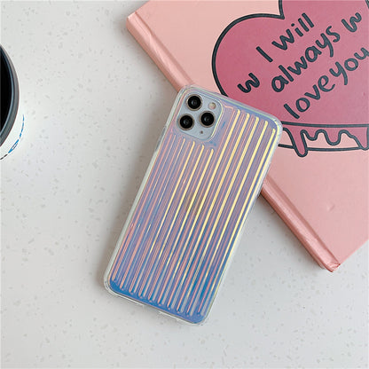 Iridescent Glam Luggage Glossy IMD Hard Case for iPhone