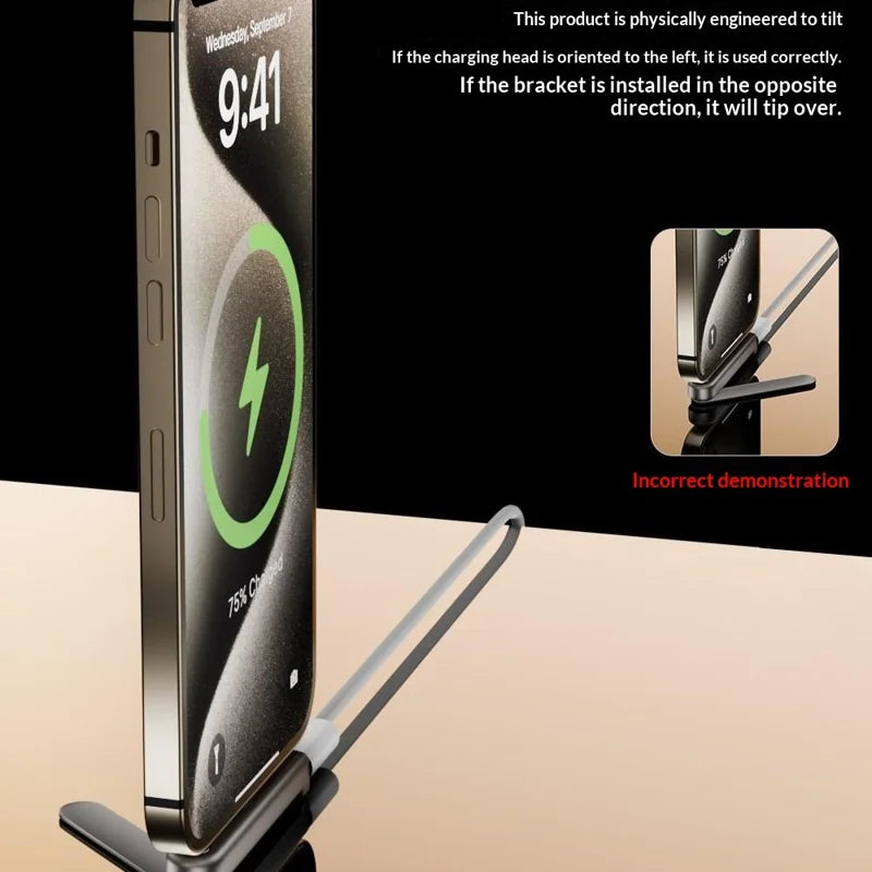 Type C to Type C Adapter with Foldable Phone Stand 1pcs