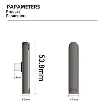 Type C to Type C Adapter with Foldable Phone Stand 1pcs