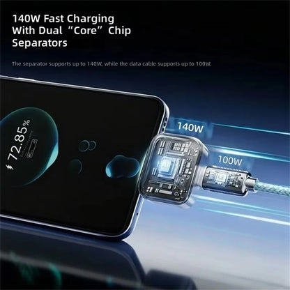 Smart-Auto-Stop-Charging 140W Pop-out USB-C Adapter