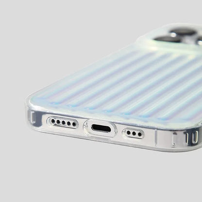 Iridescent Glam Luggage Glossy IMD Hard Case for iPhone