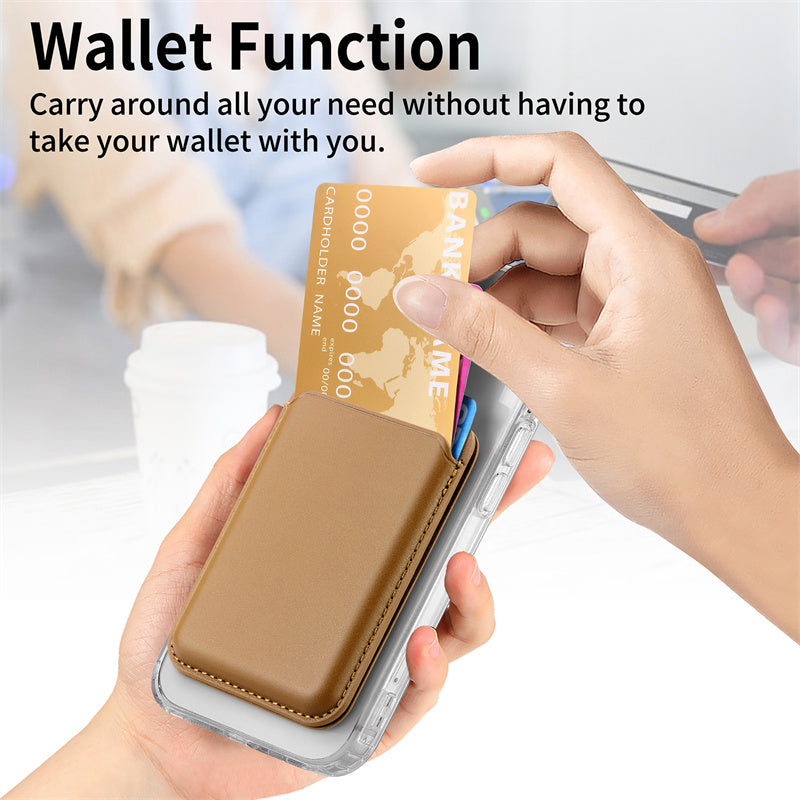 Huimitech Magsafe Card Wallet A-shaped Phone Stand 02