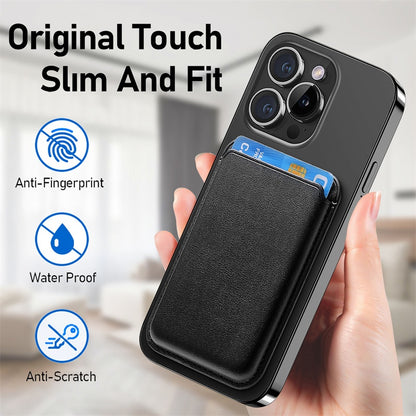 Magsafe Eco-friendly PU Leather Card Slot for Mobile Phone