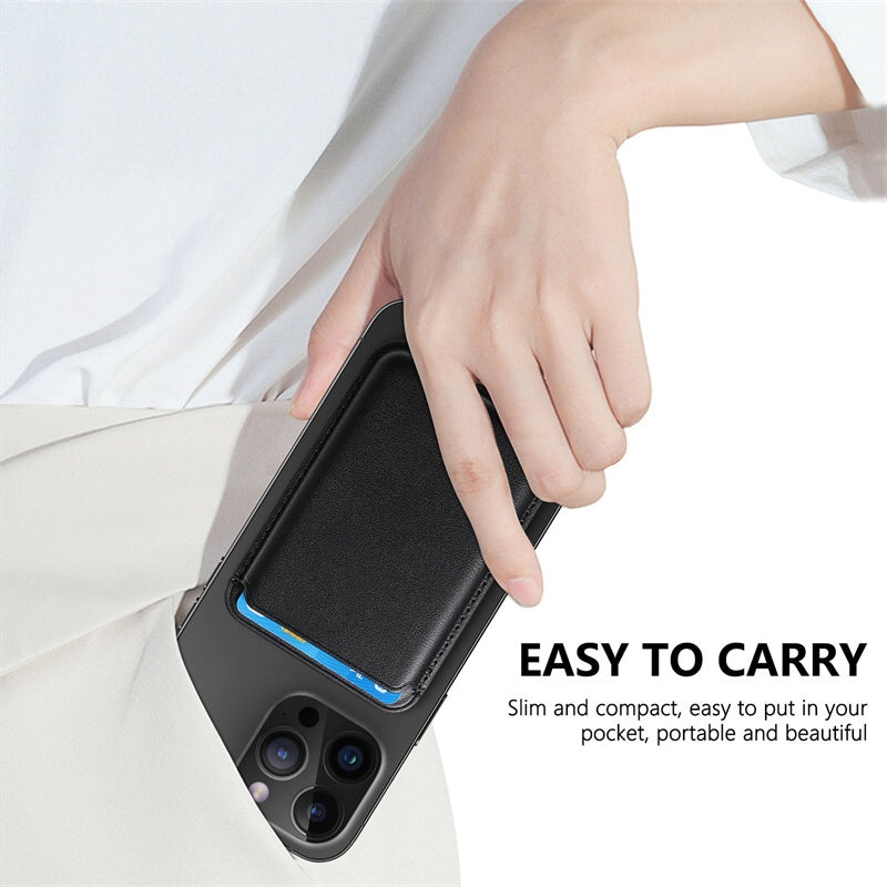 Magsafe Eco-friendly PU Leather Card Slot for Mobile Phone