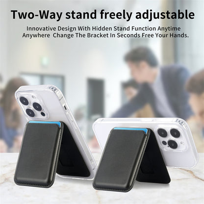 Huimitech Magsafe Card Wallet A-shaped Phone Stand 06