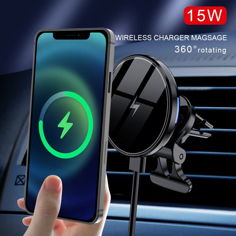 15W Wireless Charging 360° Rotation Car Vent Mount