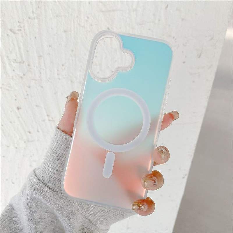 Gradient Color Shining Sunset MagSafe Matte IMD Hard Case for iPhone 17