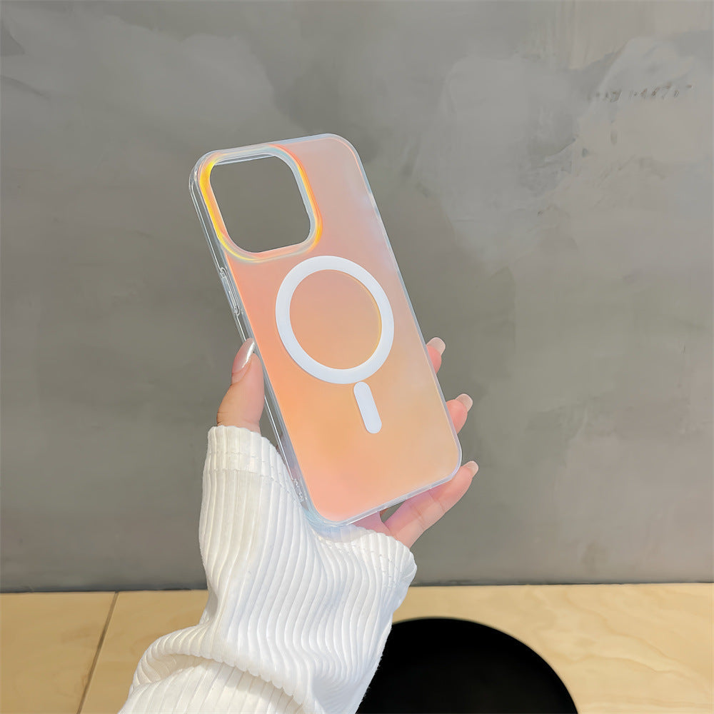 Gradient Color Shining Sunset MagSafe Matte IMD Hard Case for iPhone 14 Pro Max